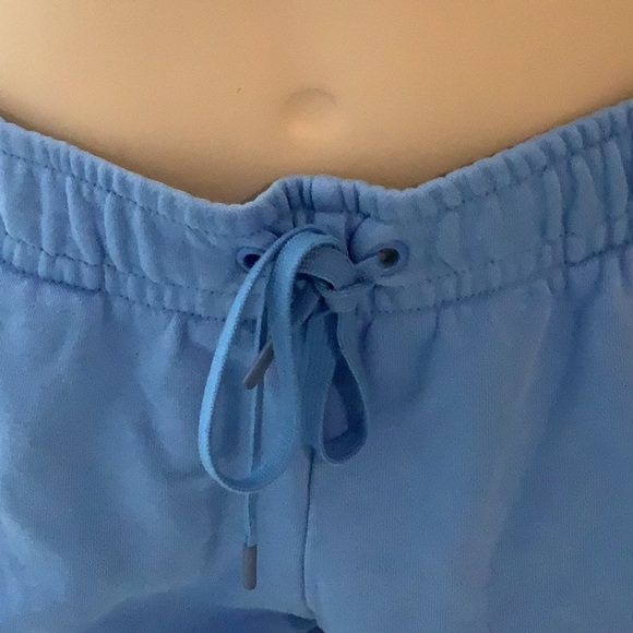 Nike Size Medium Light Blue Elastic Tie Waist Shorts. Preloved - Picture 3 of 7